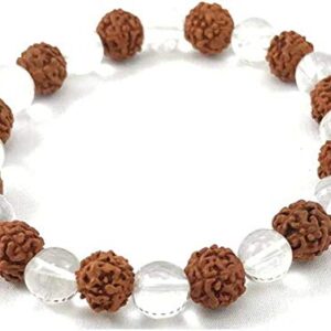 5 Mukhi Rudraksha Crystal Bracelet