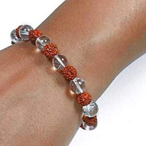 5 Mukhi Rudraksha Crystal Bracelet