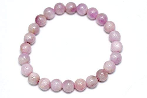 AAA Quality Certified Kunzite Stone Natural Crystal 8mm Pink Beads Unisex  Bracelet  Dr Vedant Sharmaa