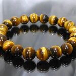 Yellow Certified Tiger Eye Yellow Crystal Healing Stone Bracelet