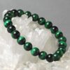Energized Certified AAA Quality Green 8mm Beads Tiger Eye Stone Bracelet For Men & Women