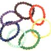 Multicolor Crystal 7 Chakra Bracelet Set 8 mm For Men & Women - Pack of 7 Chakra Bracelet Natural 7 Chakra Crystal Bracelet Set of 7 Bracelet