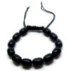 Natural Black Obsidian Bracelet AAA Unisex Black Obsidian Bracelet Adjustable Bracelet for Any Wrist Size