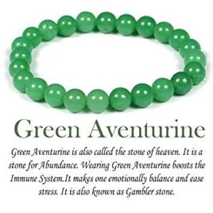 Natural Green Aventurine Unisex Stone Bracelet