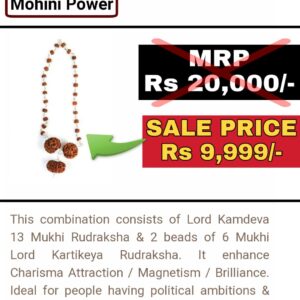 Mohini power rudraksha