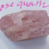 Rose quartz raw crystal