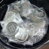 Silver zibu coin money stone