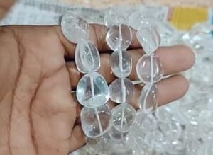 Brazil clear quartz pebbles Bracelet costs 599 rs * Clear Quartz enhances psychic abilities.