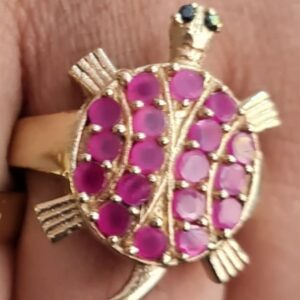 Tortoise ruby ring