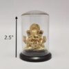 Gold Coated Idols with Acrylic Frames Ganesh Ji