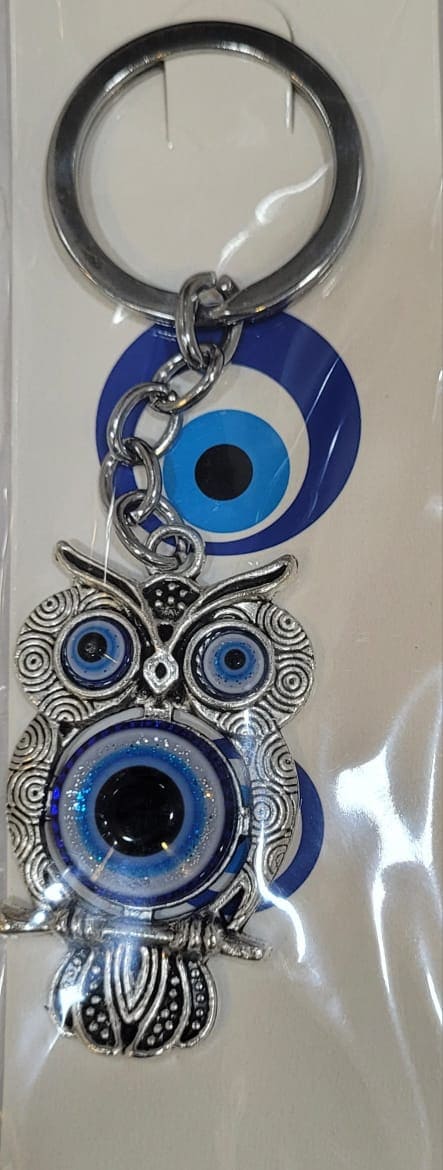 Blue eye key chain