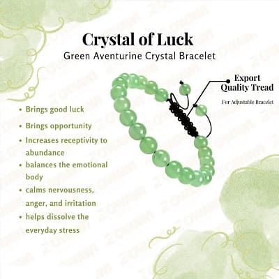 Crystal of Luck Green Aventurine Crystal Bracelet