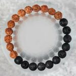 Lava with rudraksha bracelets