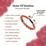 Stone Of Stamina Red Jasper Bracelet