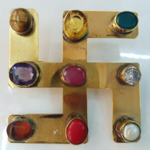 Navgrah brass swastik