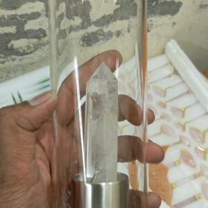 Clear quartz bottle