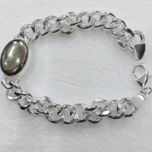 German Silver Pyrite Bracelet