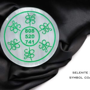 Selenite Zibu Symbol Plate