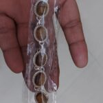Tiger eye bracelet in silver