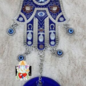Evil eye hanging with hamsa hand