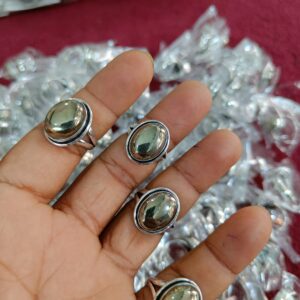 Pyrite polish ring