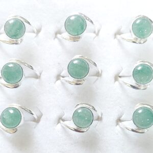 Green aventurine ring