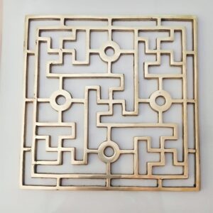 Brass Swastik Plate [6 inch]