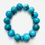 Natural iran turquoise bracelet, 8mm beads