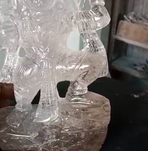 clear quartz Hanuman ji murti (1660 grams)