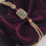 Electroplated  Stainless Steel Bracelet Peru Pyrite