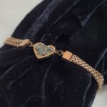 Electroplated  Stainless Steel Bracelet Peru Pyrite with Box