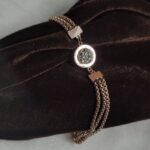 Electroplated  Stainless Steel Bracelet Peru Pyrite with Box