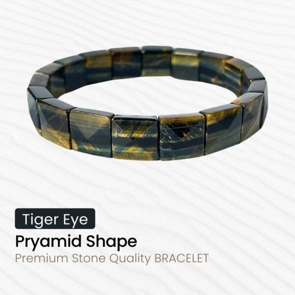 Tiger Eyed Pyramid Shape Bracelet