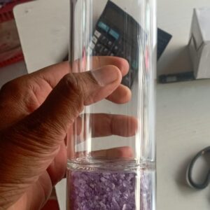 Crystal chip bottle amethyst for good health and success