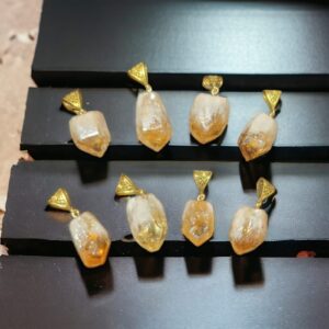 Natural Citrine Point Pendant