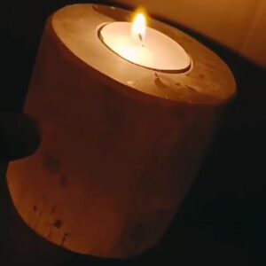 Selenite candle holders