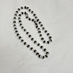 Original silver shaligram mala