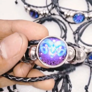 Zodiac Sign (Rashi) Adjustable Leather Modern Bracelets