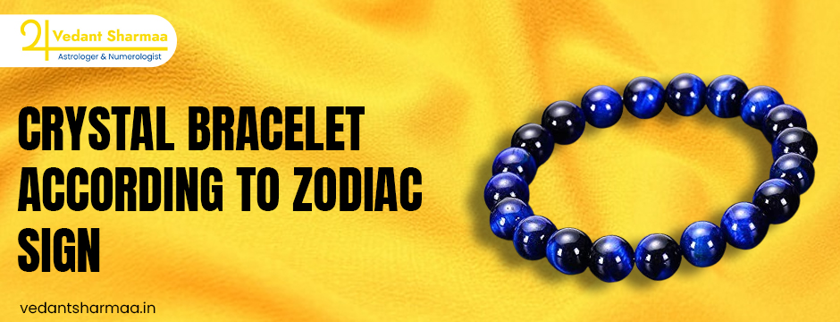 crystal bracelet according to zodiac sign