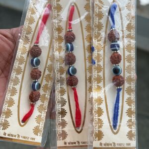 Rudraksha and evil eye rakhi