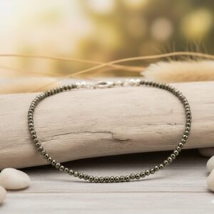 Pyrite anklet