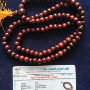 Orignal Red sandalwood mala