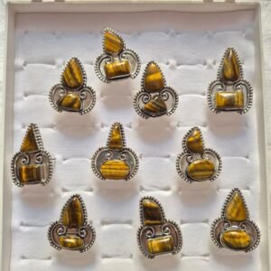Tiger eye rings