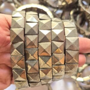 Pyrite bracelets Pyramid shape new stock