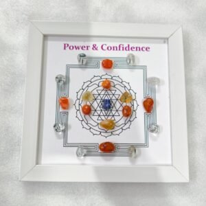 Money & Wealth Crystal Grid Frame