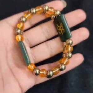 Green Jade × Citrine Bracelet
