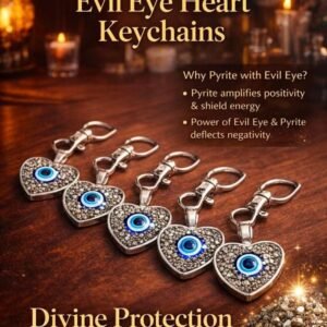 Evil Eye Heart Keychains