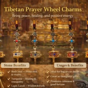 Tibetan Prayer Wheel Charms