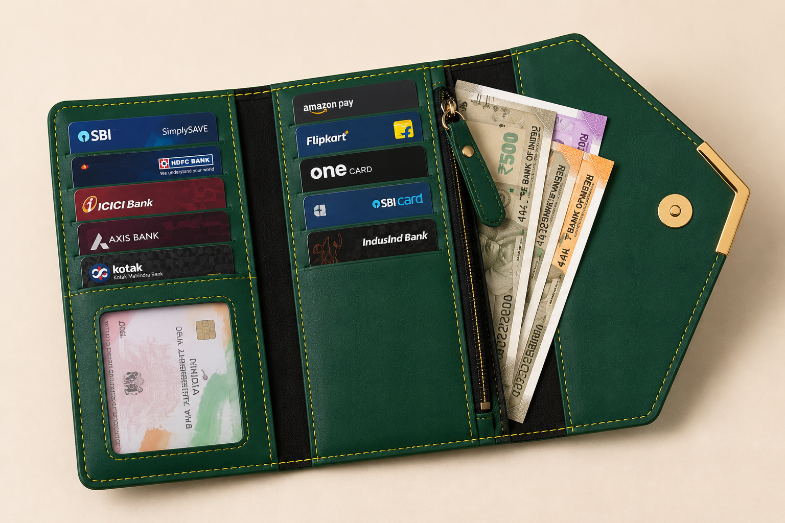ChatGPT Image Jun 11, 2026, 09_49_08 AM Premium Travel Wallet For Women