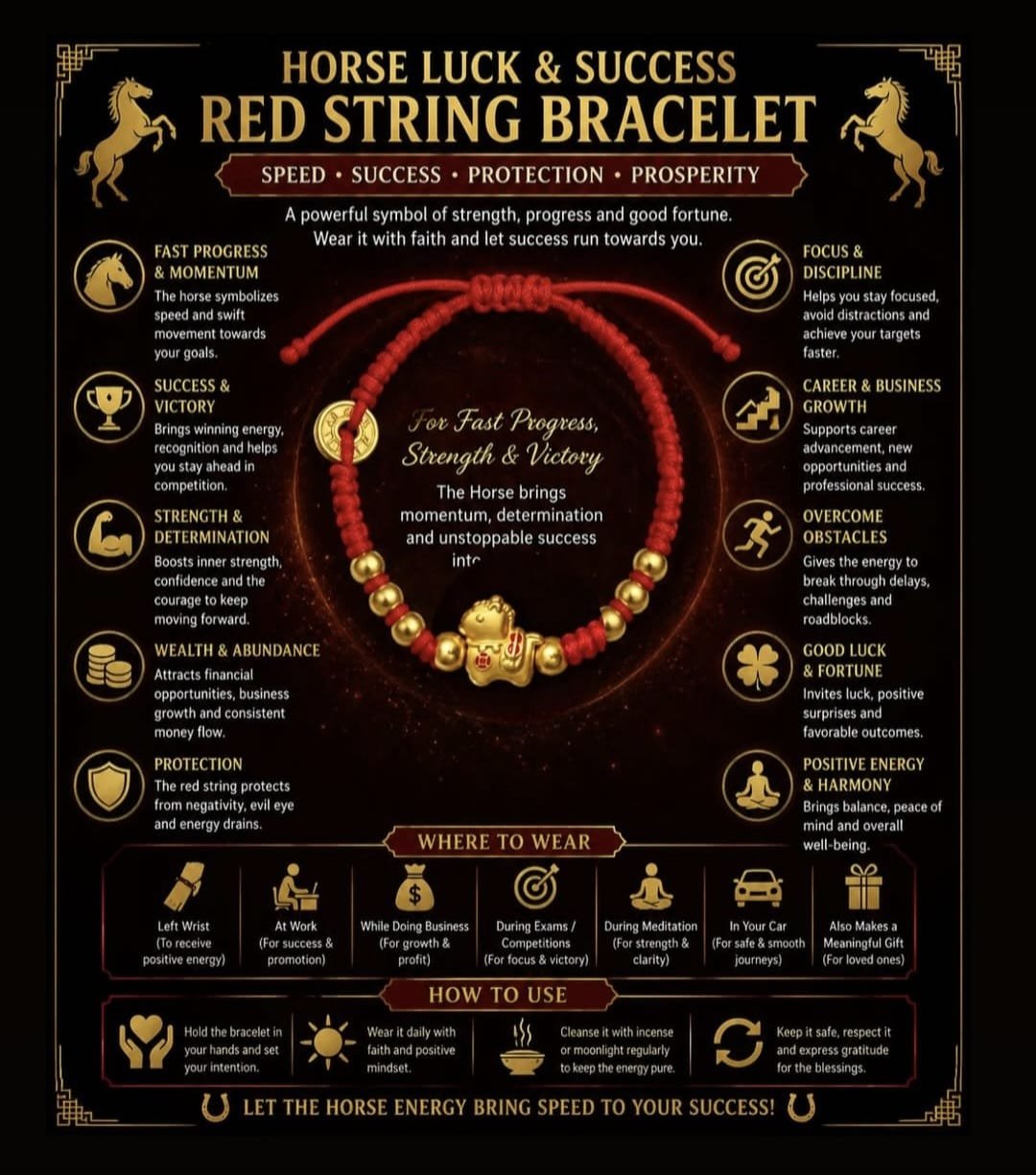 WhatsApp Image 2026-05-29 at 10.42.13 AM Horse Luck & Success Red String Bracelet